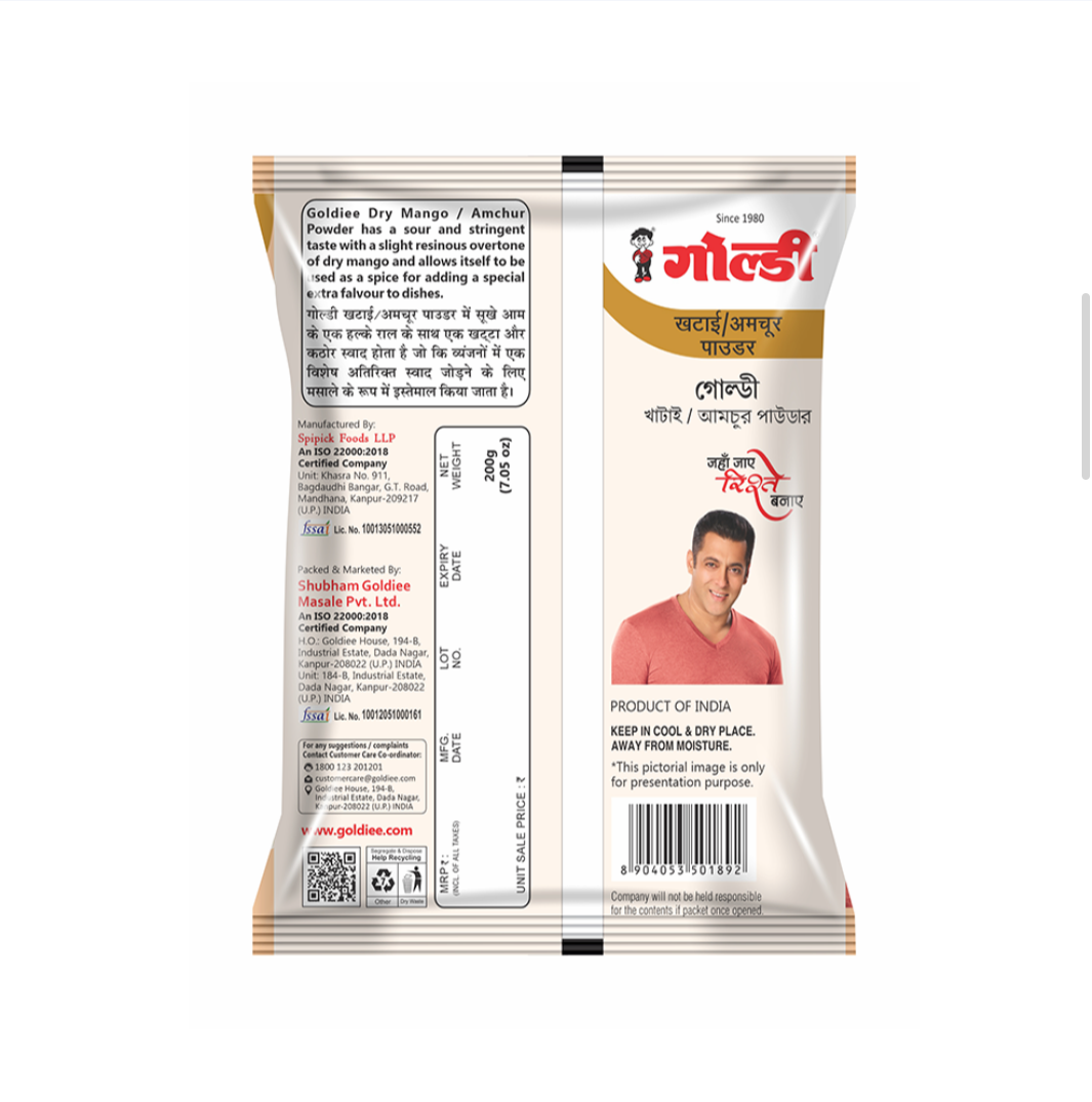 Goldiee dry mango amchur powder 200gm