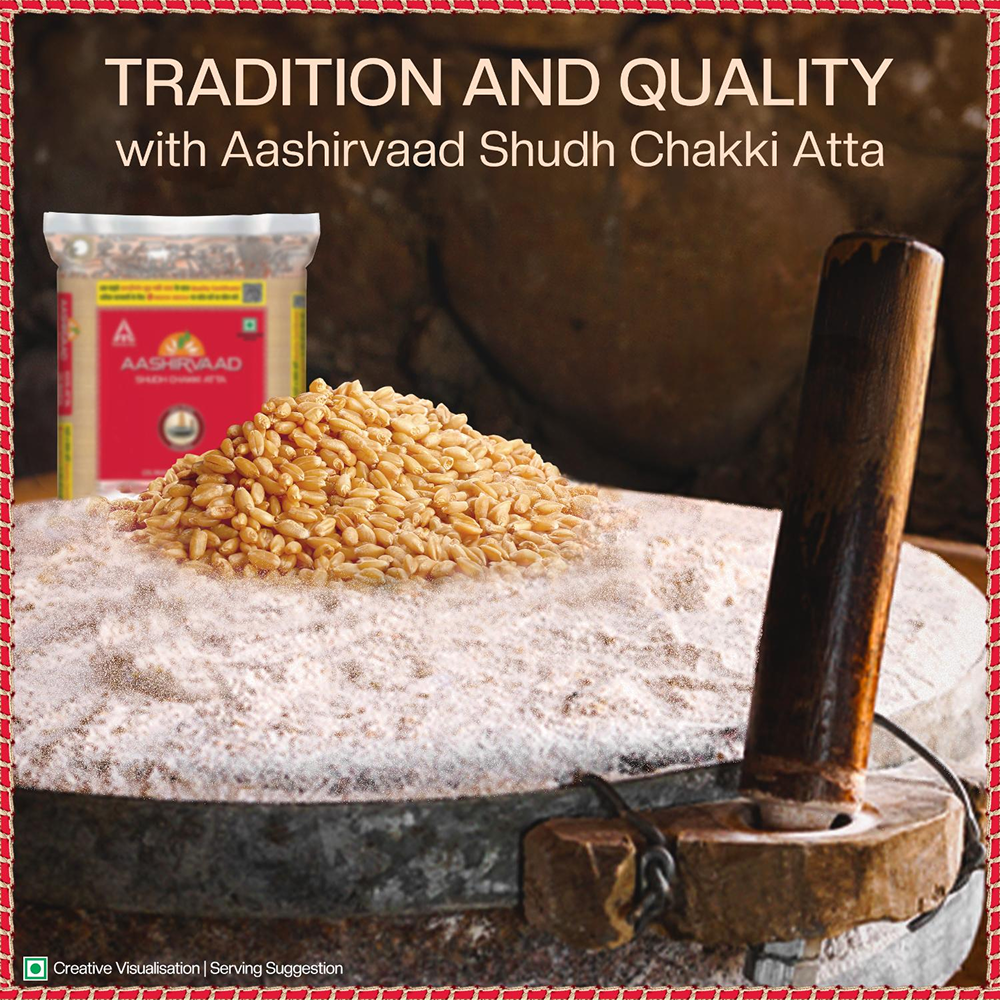 Aashirvaad sudh chakki atta (100% atta,0%maida,5kg)