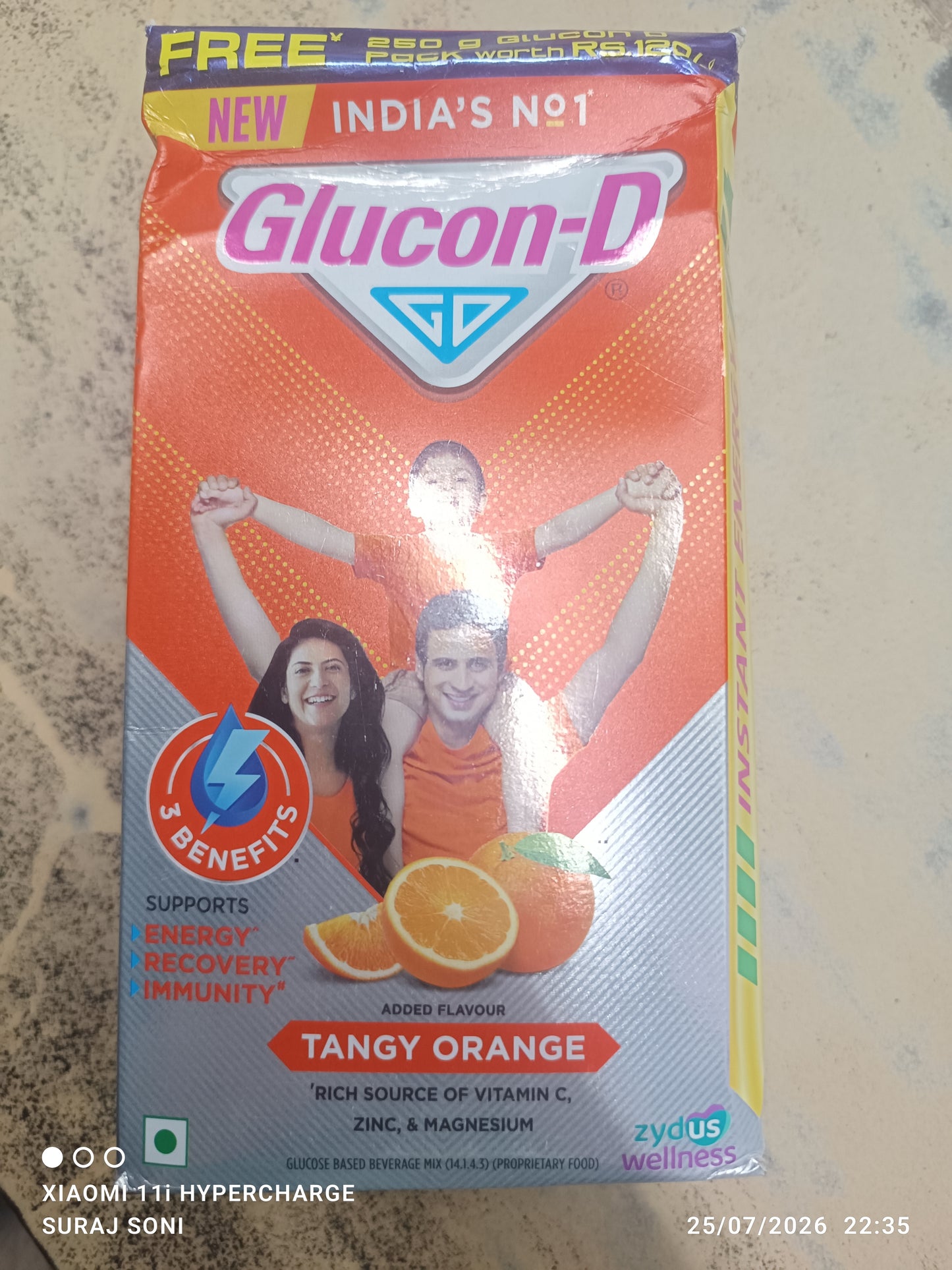 Glucon d  tangy orange