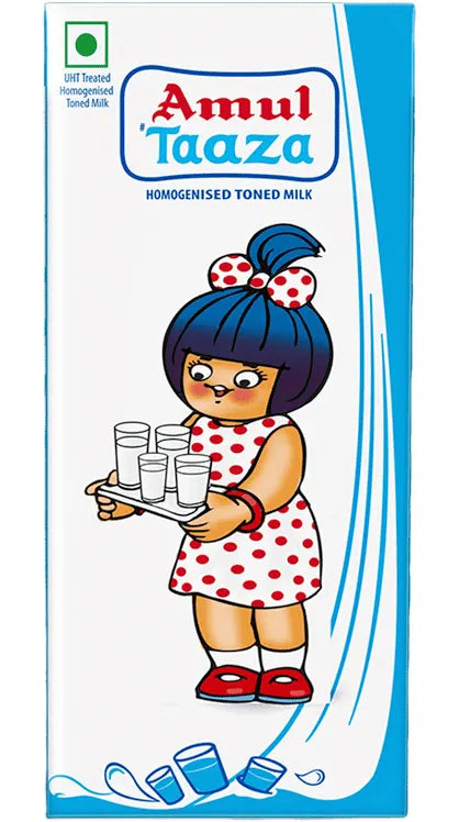 Amul Taaza Toned Milk (Tetrapack)