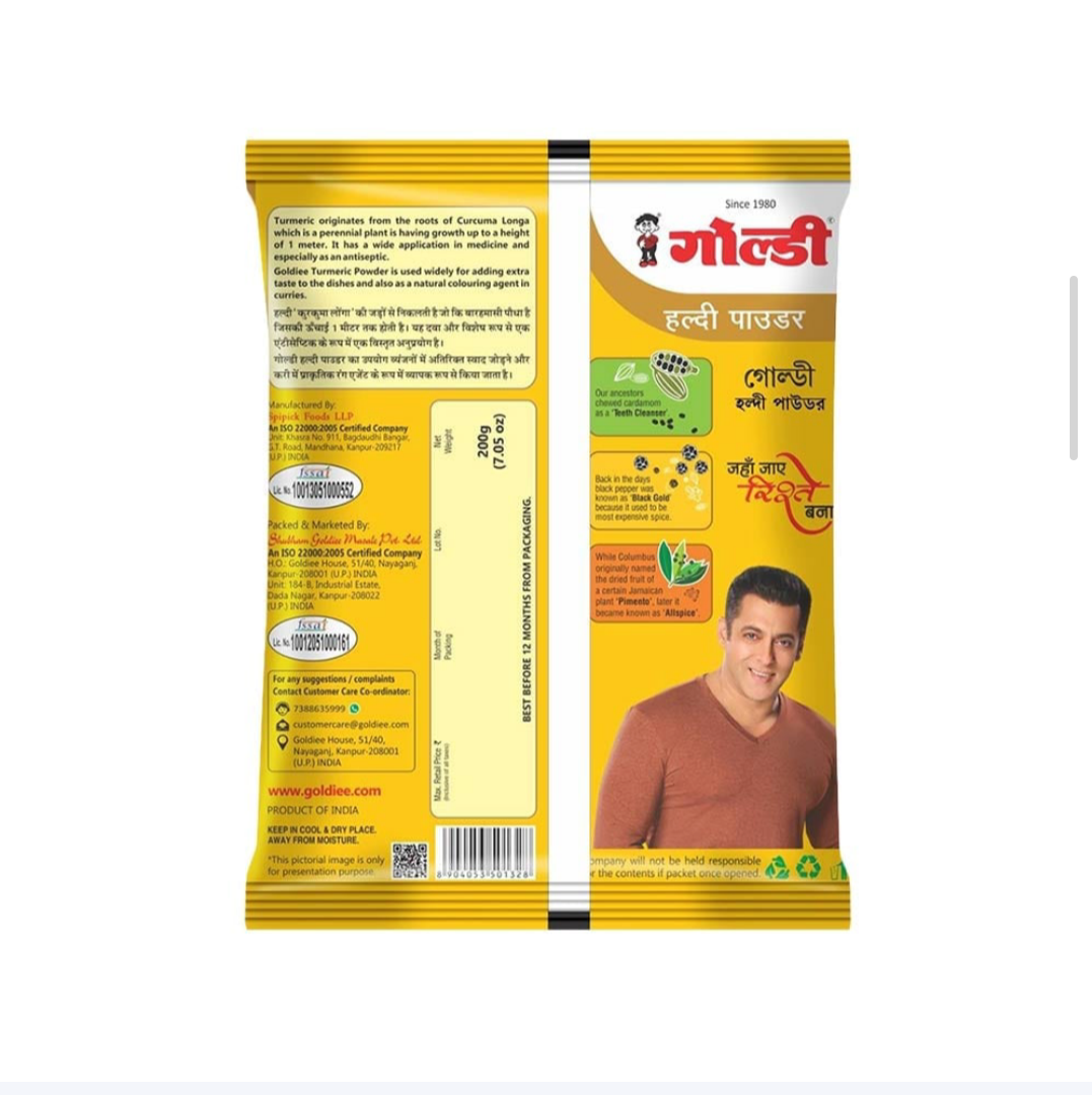 Goldiee turmeric powder 200gm
